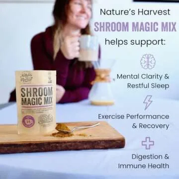 Nature's Harvest 5 Mushroom Latte Mix - Turmeric Blend