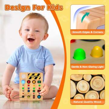 Busy Board Montessori: Sensory Learning Toy