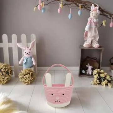 Durable and Adorable Easter Bunny Basket for Kids