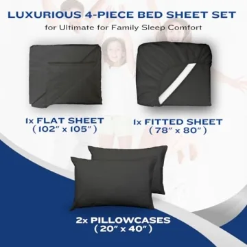 DREAMCARE 4 Pc Queen Cooling Sheet Set with Pockets