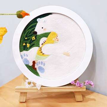 3.53oz Light Coffee Wool Roving Pure Wool, Chunky Yarn for Needle & Wet Felting, Spinning & DIY Crafts