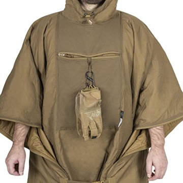 Helikon-Tex Swagman Roll Military Poncho, Bushcraft Line - Multi-Purpose Rain Poncho & Emergency Poncho - Survival and Military Gear - Woobie Blanket & Jacket (Flecktarn)
