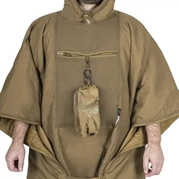 Helikon-Tex Swagman Roll Military Poncho, Bushcraft Line - Multi-Purpose Rain Poncho & Emergency Poncho - Survival and Military Gear - Woobie Blanket & Jacket (Flecktarn)