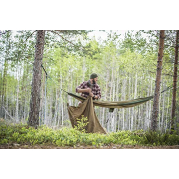 Helikon-Tex Swagman Roll Military Poncho, Bushcraft Line - Multi-Purpose Rain Poncho & Emergency Poncho - Survival and Military Gear - Woobie Blanket & Jacket (Flecktarn)