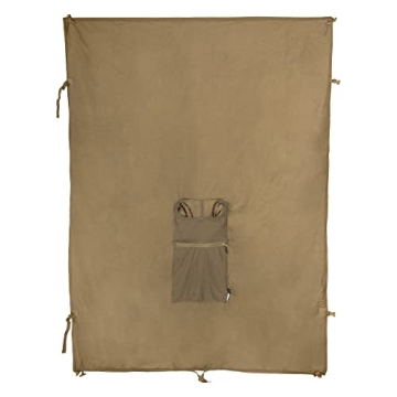 Helikon-Tex Swagman Roll Military Poncho, Bushcraft Line - Multi-Purpose Rain Poncho & Emergency Poncho - Survival and Military Gear - Woobie Blanket & Jacket (Flecktarn)