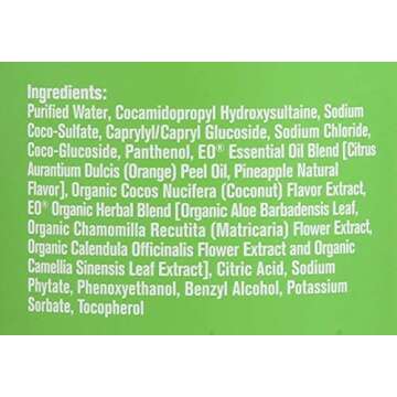 Everyone 3-in-1 Soap for Every Kid Safe, Gentle and Natural Shampoo, Body Wash, and Bubble Bath, Tropical Coconut Twist, 6 Count