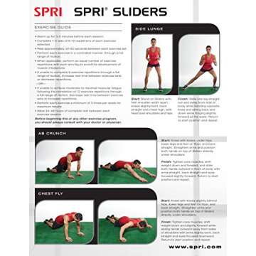 SPRI Agility Carpet Sliders for Dynamic Workouts