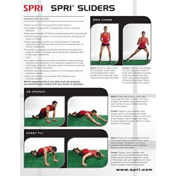 SPRI Agility Carpet Sliders for Dynamic Workouts