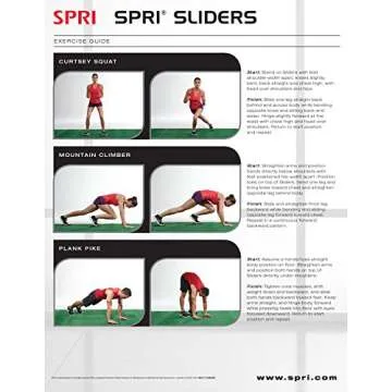 SPRI Agility Carpet Sliders for Dynamic Workouts