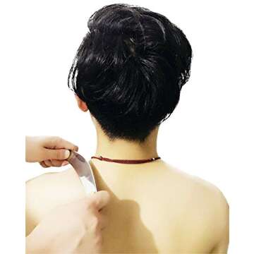 H-Brotaco Medical Grade Stainless Steel Gua Sha Guasha Massage Soft Tissue Therapy Used for Back, Legs, Arms,Neck,Shoulder (A)