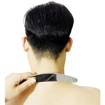 H-Brotaco Medical Grade Stainless Steel Gua Sha Guasha Massage Soft Tissue Therapy Used for Back, Legs, Arms,Neck,Shoulder (A)