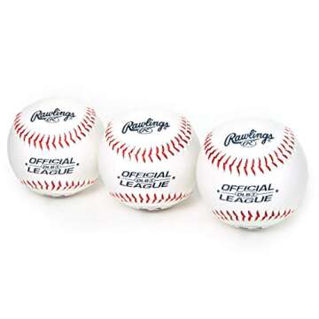 Rawlings | Official League Recreational Use Practice Baseballs | OLB3 | Youth/8U | 3 Count