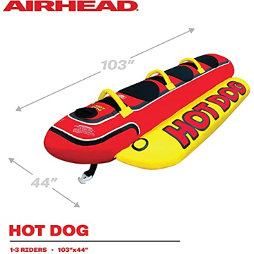 Airhead Hot Dog Towable Tube for 1-3 Riders