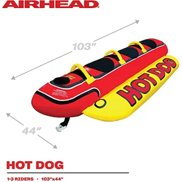 Airhead Hot Dog Towable Tube for 1-3 Riders