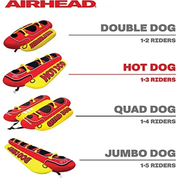 Airhead Hot Dog Towable Tube for 1-3 Riders