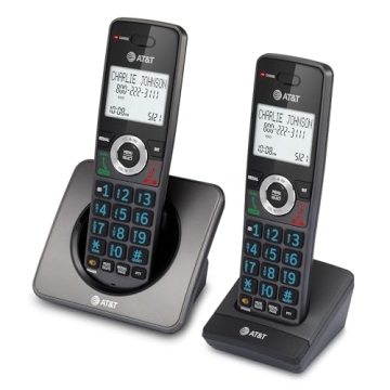 AT&T DECT 6.0 2-Handset Cordless Phone for Home