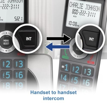 AT&T DECT 6.0 2-Handset Cordless Phone for Home