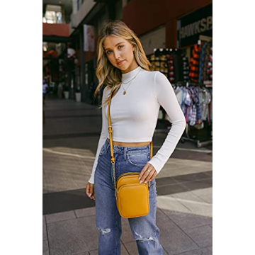 FashionPuzzle Multi Pocket Crossbody Bag for Daily Use