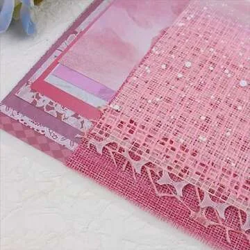 Diuhofart 45 Sheets Textured Scrapbook Paper Set