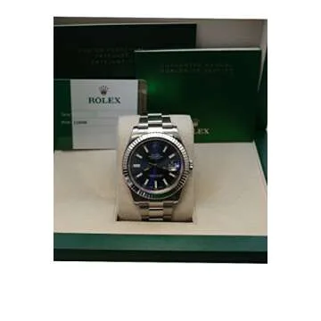 Rolex Datejust Ii 41mm Steel Blue Dial Men's Watch 116334