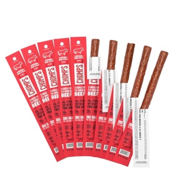 Chomps Beef Jerky Snack Sticks 10-Pack – Gluten-Free