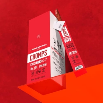 Chomps Beef Jerky Snack Sticks 10-Pack – Gluten-Free