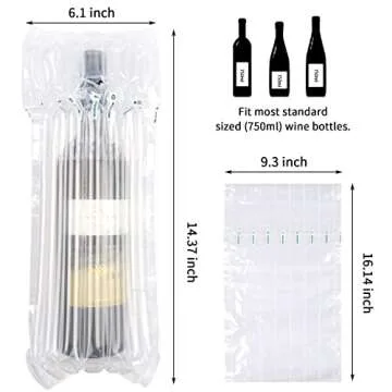 Kyrieval Wine Travel Bags | Inflatable Protectors 50 Pack