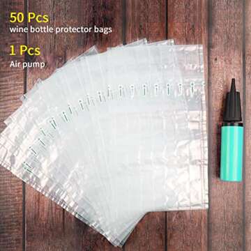Kyrieval Wine Travel Bags | Inflatable Protectors 50 Pack