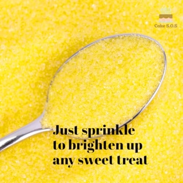 Sanding Sugar Yellow 16 Oz for Baking and Decorating