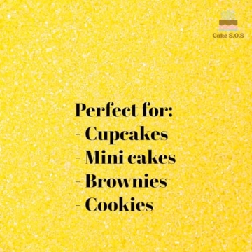 Sanding Sugar Yellow 16 Oz for Baking and Decorating