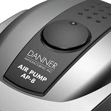 Danner Manufacturing, Inc., Supreme Oxy-Flo AP- 8, Low Volume Air Pump for Aquariums, 06408