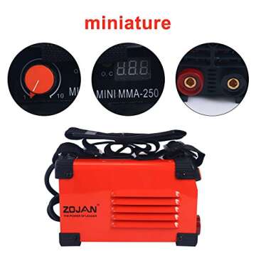 220V 20-250A Mini Handhold Electric Welder Converter ARC Welding Machine Tool