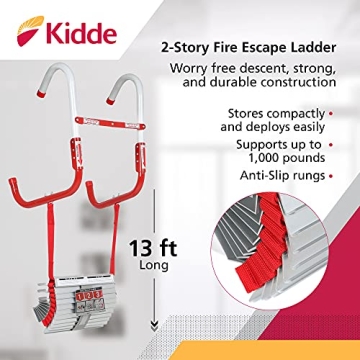 Kidde Fire Escape Ladder - 13-Foot Safety Solution