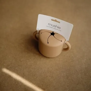 Mushie Silicone Snack Cup Spill-Proof BPA-Free Toddlers