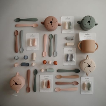 Mushie Silicone Snack Cup Spill-Proof BPA-Free Toddlers