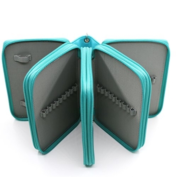 YOUSHARES 72 Slots Pencil Case in PU Leather - Stylish & Functional