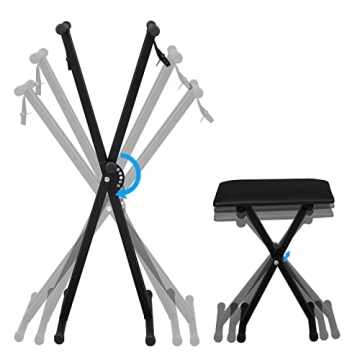 Adjustable Ktaxon Keyboard Stand & Bench Set for Digital Pianos