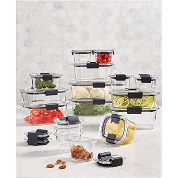 Rubbermaid Storage container set, Clear