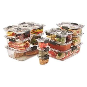 Rubbermaid Storage container set, Clear