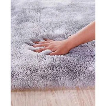 Rainlin Shaggy 6.6x10 Area Rug - Soft, Cozy Home Essential