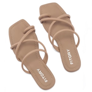 FITORY Women's Comfortable Slide Sandals for Summer