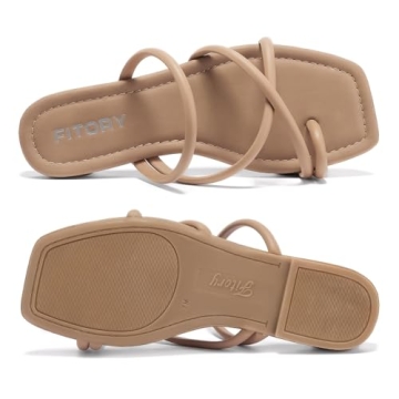FITORY Women's Comfortable Slide Sandals for Summer