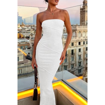 PRETTYGARDEN Women's Summer Sleeveless Bodycon Maxi Dresses