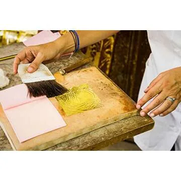 Barnabas Blattgold: Edible Silver Leaf Transfer Sheets [25 Sheets, 3.75 inch] - Edible Silver Leaf Sheets for Sweets, Genuine Silver Leaf, Silver Leaf Sheets Edible for Cake