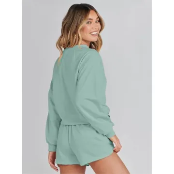 Stylish MEROKEETY Women’s Fall Lounge Set for Comfort