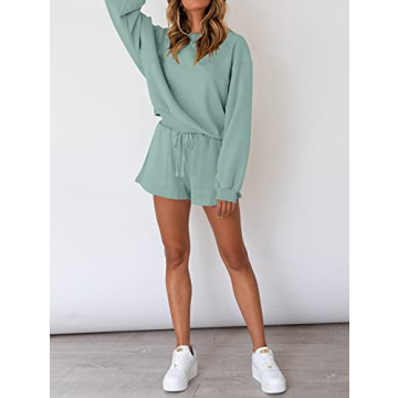 Stylish MEROKEETY Women’s Fall Lounge Set for Comfort