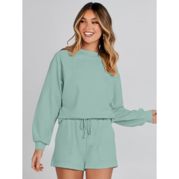 Stylish MEROKEETY Women’s Fall Lounge Set for Comfort