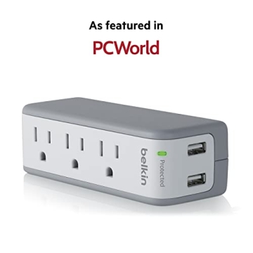 Belkin Surge Protector with USB Ports for Safe Charging