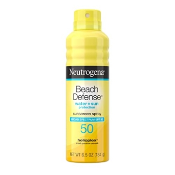 Neutrogena Beach Defense Body Spray Sunscreen with Broad Spectrum SPF 50, Shields Against UVA and UV...