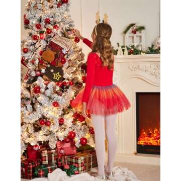 Zaclotre Kid Girls Long Sleeve Leotards Ballet Dance Sparkly Tutu Dress Ballerina Outfits